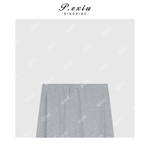 04-1潘依绣丁丁宠粉极简主义气质松紧腰半身裙Q6941 商品图2