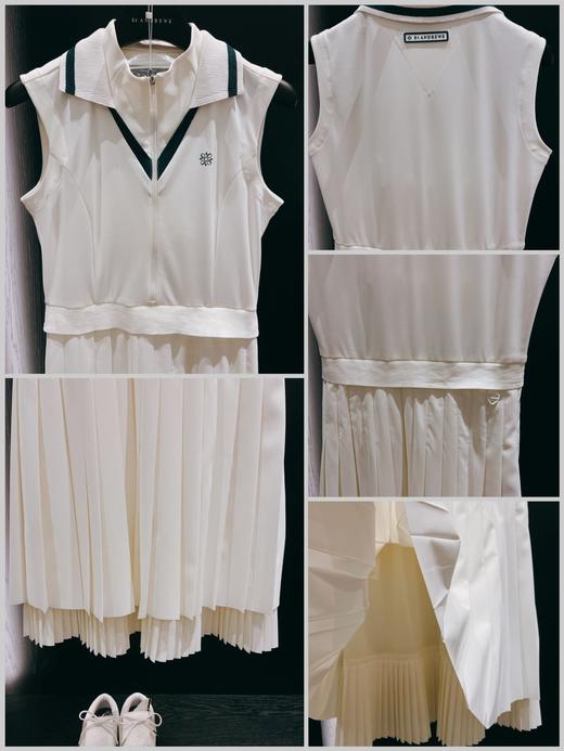 St新款女士无袖连衣裙来了！海报主推款，就像所有的精致剪裁连衣裙👗一样，其实没啥好拍的，ZG店里卖到爆，所有的现货都不愿意让其他店调货🔥高腰线舒适量感连衣裙，下半身流畅廓形遮胯显瘦，百褶灵动飘逸！ 商品图1