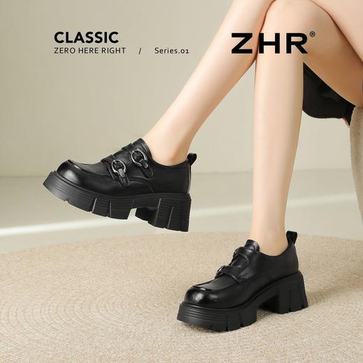 ZHR则则时尚百搭厚底增高深口单鞋2026春季新款轻便舒适通勤女鞋 商品图2