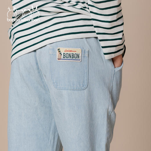 浅蓝清新牛仔长裤 商品图2