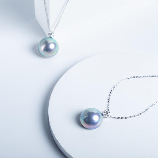 星空蓝马贝珍珠王妃吊坠 DZ252 商品图0