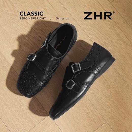 ZHR则则复古布洛克雕花深口单鞋女2026春季新款轻便舒适气质女鞋 商品图3