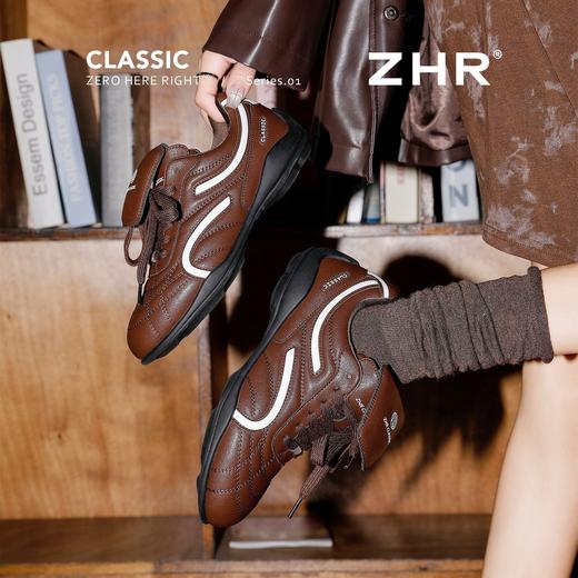 ZHR则则猪皮垫内增高阿甘鞋2026春情侣款百搭德训鞋轻便休闲鞋女 商品图9