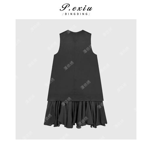 04-3潘依绣丁丁宠粉假两件拼接无袖背心连衣裙Q38766 商品图1