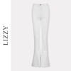 LIZZY 时尚简约百搭高腰弹力开叉显腿长喇叭裤7220 商品缩略图4