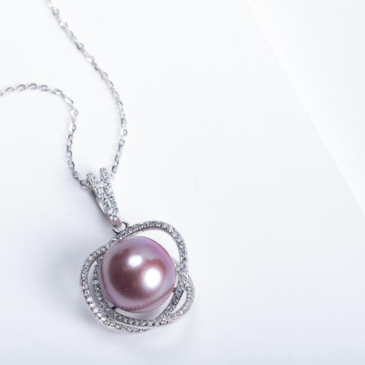 紫色淡水珍珠三生三世吊坠 DZG120 商品图3