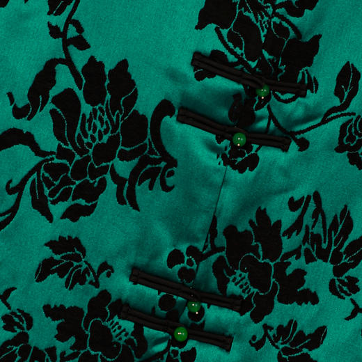 NANSONGSILK/NS新中式国风立领时尚提花盘扣新中式羽绒马甲上衣F10D54836Z南宋 商品图3