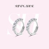 【预售】ShiningHouse[培育] 18k金钻石耳饰 圆钻形人工真钻人造钻石K金耳圈排钻耳环时尚钻石耳饰耳环悦己送礼臻选【此商品不支持7天无理由退货退款】预计3日发货 商品缩略图0