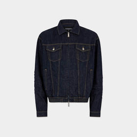 DSQUARED2 男士牛仔外套 藏青色 S74DM1022 S30825 470