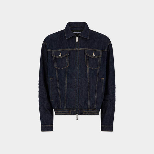 DSQUARED2 男士牛仔外套 藏青色 S74DM1022 S30825 470 商品图0