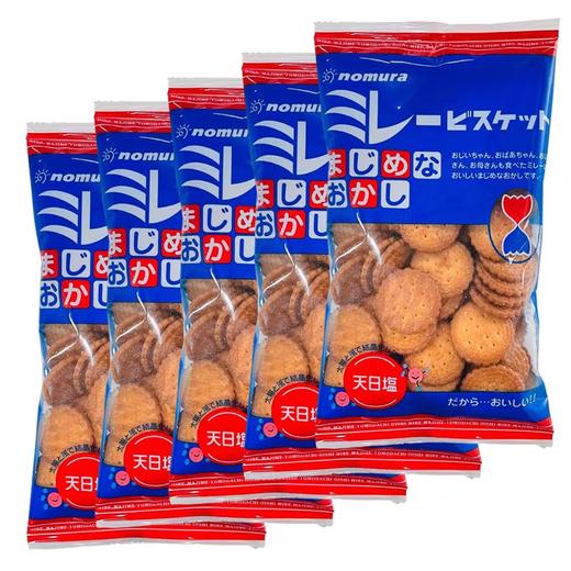【年货推荐】日本野村天日盐小圆饼干海盐代餐早餐追剧零食 商品图3