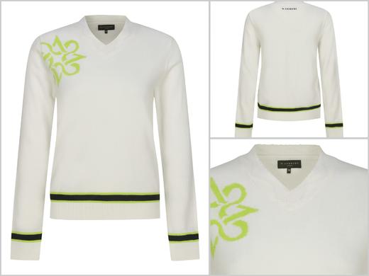 St家新款女士v领羊毛🦙针织上衣来了！市场高品质❗️她家最新季海报爆款毛衣，不是外面的样子货，真材实料的好东西！！！和柜子里一样的羊毛🦙，你们看下实物的质感，进口14针机48支双股羊毛！ 商品图4