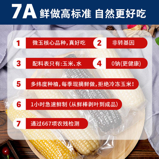 微玉 多彩玉米礼盒装 白甜+白糯+黑糯+黄糯+小花糯非转基因 3.3kg 商品图1