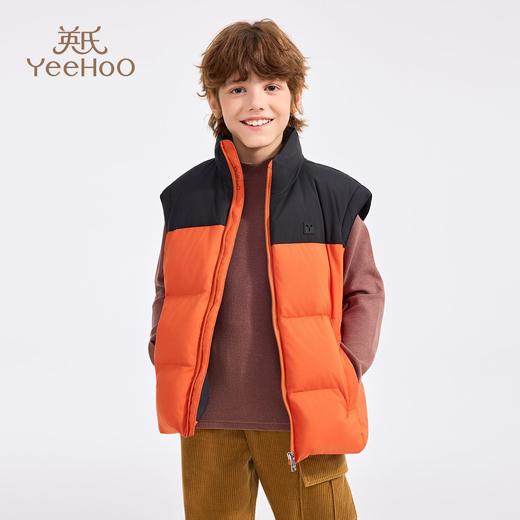 【英氏】【110-180】三防男童羽绒服拼色立领外套 商品图9