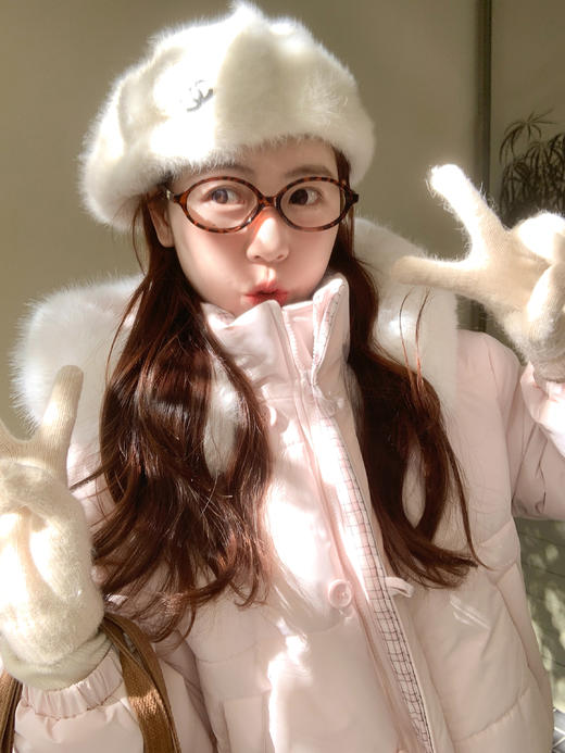 <曾小咸推荐>2.9现货秒杀 ！微信超特价！韩系毛领连帽棉服外套 日常399.99 立减220 秒杀179.99！！ 商品图5