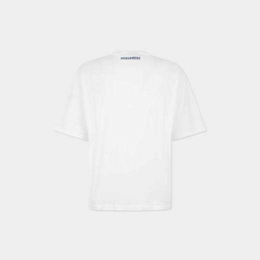 DSQUARED2 男士字母徽标印花棉质圆领短袖T恤 白色 S74GD1529 D20108 100 商品图1
