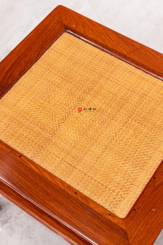 红桥红  家具严选  缅甸花梨(大果紫檀）  【46瓜棱腿方凳】 商品图9