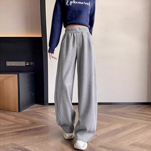 裁缝学苑AH120弯刀裤纸样女装女新款加绒加厚阔腿高腰卫裤子美式镰刀裤样板 商品图3