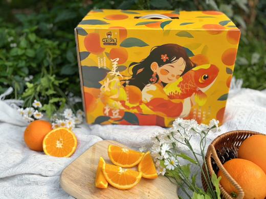 橙园几里赣南脐橙礼盒锦鲤女孩手提款 商品图2