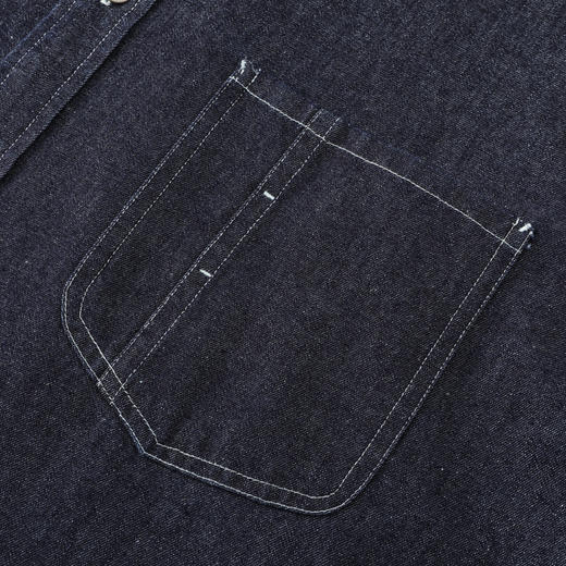 GXG男装26春季时尚翻领复古简约牛仔外套通勤男式长袖休闲衬衫K&C 商品图5