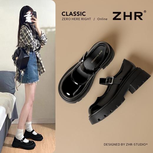 ZHR则则复古厚底增高玛丽珍单鞋浅口2026春季新款jk甜美小皮鞋女 商品图0