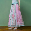 【林栖设计小店】鹤鹿同春|真丝罗丁香粉轻凉绣花马面裙半身裙1961221 商品缩略图4