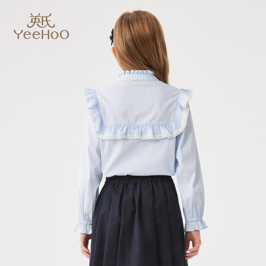 【英氏】【130-170】女童春秋长袖衬衣 商品图9