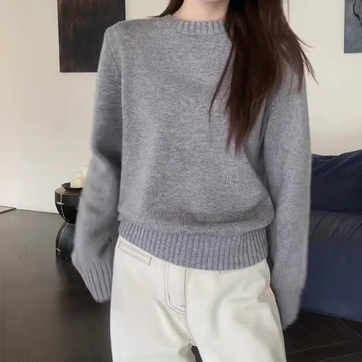 The Ro* Ophelia女士羊毛圆领针织衫毛衣012903 商品图4