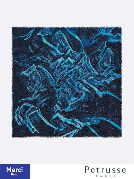 【马年图腾】Petrusse 贝图丝 Allure 倾城 羊毛真丝方巾 商品图2