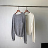 贝壳扣毛衣！26秋冬新款格雷系套头羊毛针织衫纽扣门襟V领上衣！ 商品缩略图4