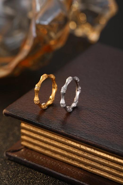 新年新气象节节高 好运乘风/节节高升戒指   银镀金戒指  （非质量问题 不退不换） 商品图8