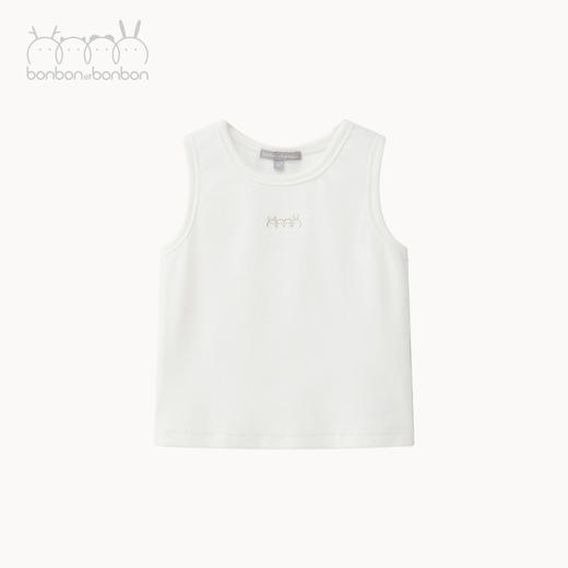 基础针织刺绣背心 商品图3