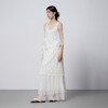 【林栖设计小店】蕾丝花语|米白色波浪花边优雅百搭2026春新款皱感连衣裙1961044 商品缩略图4