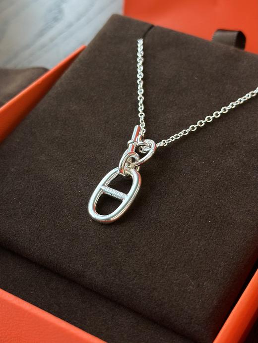 独家对版CNC数控精雕 精工高定  HERMES 爱马仕猪鼻子项链 简约巨百搭 太适合日常穿搭佩戴了！实用性太高～低调又休闲 商品图1