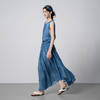【林栖设计小店】植物染色|手工植物蓝苎麻宽松显瘦2026春新款无袖连衣裙1961138 商品缩略图3