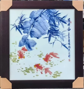 花鸟小瓷板