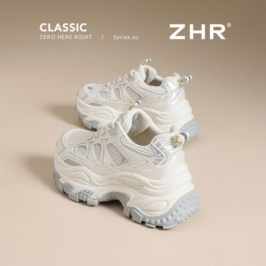 ZHR【7cm】厚底老爹鞋女2025春季新款透气增高运动鞋舒适休闲女鞋 商品图9