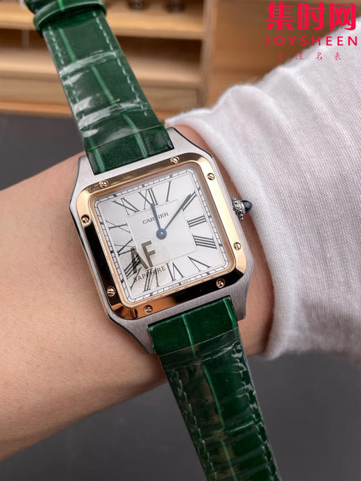 AF卡地亚山度士杜蒙系列 桑托斯大号 中性腕表 成熟魅力之典范 表盘尺寸43.5X31.4mm 小手腕男生福音 商品图8