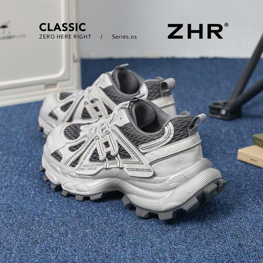 ZHR【厚底6cm】复古老爹鞋春季小个子内增高休闲鞋渔网透气运动鞋 商品图1