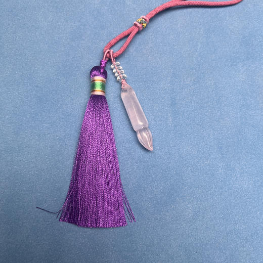 年货节｜粉水晶文昌笔挂件【器悟雅玩】 商品图1