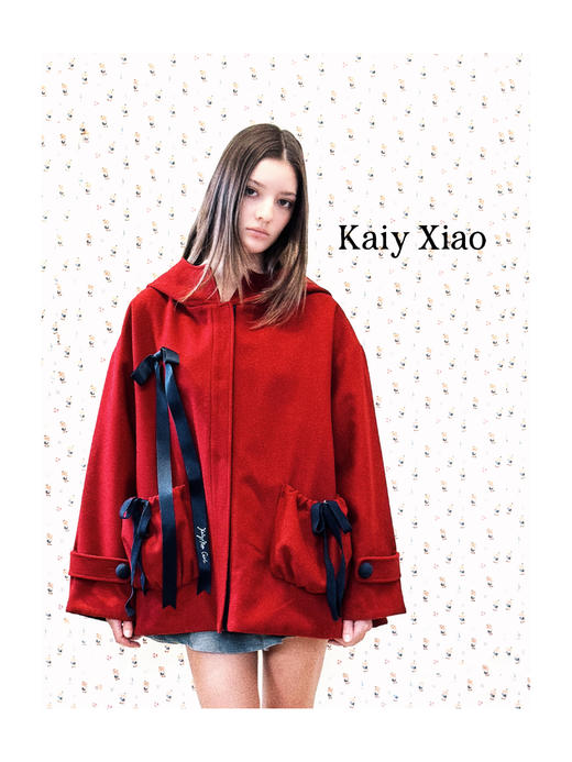 Kaiy Xiao 防水两面穿小红帽外套（附赠蝴蝶结） 商品图0