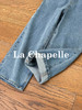 专柜实拍【减龄神器】拉夏贝尔/La Chapelle重磅100棉牛仔背带裤！撞色刺绣蝴蝶宽松显瘦直筒连体裤 商品缩略图9