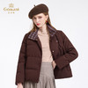【鹅绒】乔万尼新品宽松立领短款90白鹅绒羽绒服ED4T843 商品缩略图1