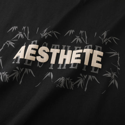 GXG男装【100%棉】26夏季竹子字母圆领百搭舒适休闲男式短袖T恤K&C 商品图2