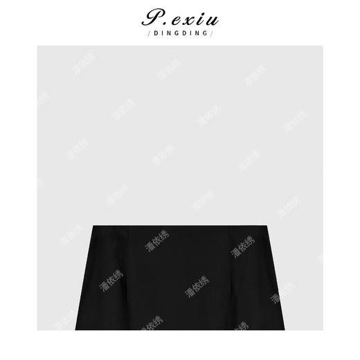 04-1潘依绣丁丁宠粉法式重工钩绳蕾丝拼接半身裙Q19322 商品图2