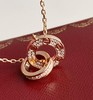 独家对版CNC数控精雕 精工高定 卡地亚Cartier love双环项链 环环相扣、寓意爱情永不分离！随意搭配、超级百搭！ 商品缩略图7