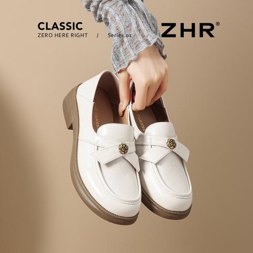 ZHR山茶花英伦风复古乐福鞋女鞋2026新款百搭通勤软底中口小皮鞋 商品图9