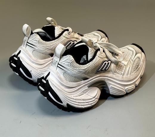 中性款6xl金属徽章低帮做旧老爹鞋ba004 商品图3