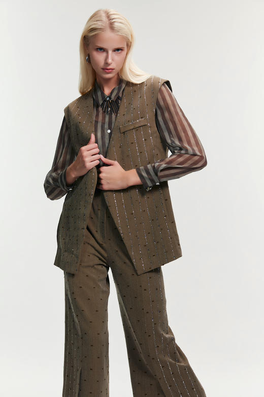 SAFICOO 职场干练 摩登时髦格调马甲 商品图1