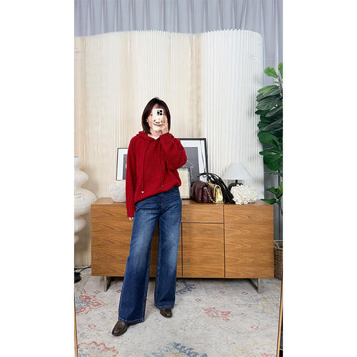 【贝拉推荐】自由尺度 2026神裤！原地封神！ADVANCE前进FREE CROSS四面弹面料 直筒宽松显瘦牛仔裤 梨形天菜 四季可穿三色可选 商品图3